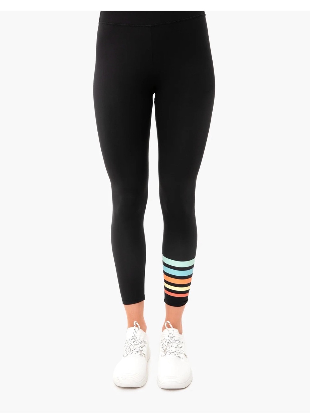 Addison Bay Everyday Legging 2.0 Black Rainbow, Small, NWOT - Picture 2 of 7